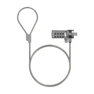 Aisens Cable De Seguridad Con Cerradura De Combinación Para Ordenador Y Portátil 1,5 M