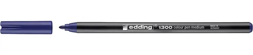 Edding 1300 Rotulador Punta Redonda 2 mm Tinta Base Agua Color Azul
