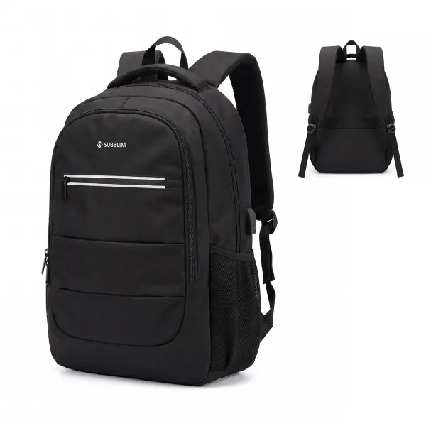 Subblim City Plus Mochila para Portátil 16" - 26L, Resistente al Agua, USB-C, Negro