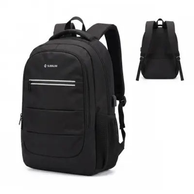 Subblim City Plus Mochila para Portátil 16" - 26L, Resistente al Agua, USB-C, Negro