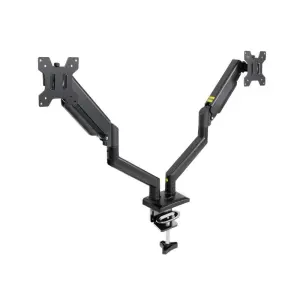 Tooq Soporte de Mesa para 2 Monitores 13"-34" - Giratorio, Inclinable, VESA 100x100mm