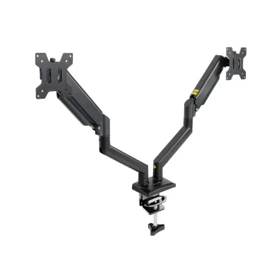 Tooq Soporte de Mesa para 2 Monitores 13"-34" - Giratorio, Inclinable, VESA 100x100mm