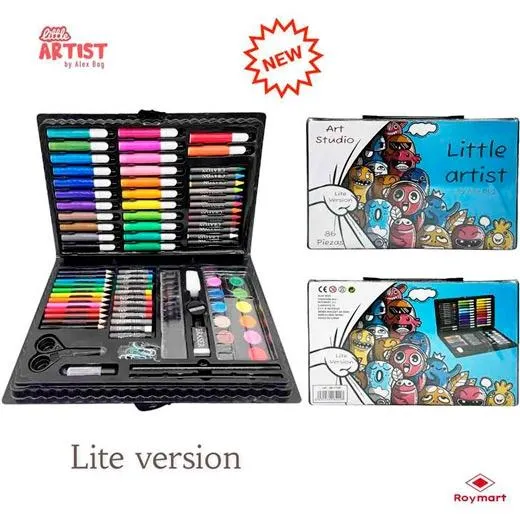 Alex Bog Set Art Studio Little Artist 86 Piezas Plastic Box C/Surtidos
