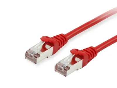 LATIGUILLO APANTALLADO S/FTP CATEGORIA 6A 10G LOSH 0.25M ROJO - EQUIP