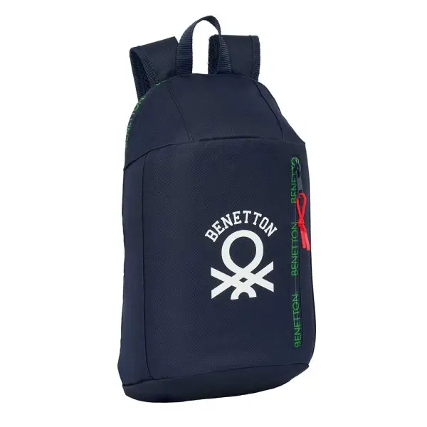 Safta Mini Mochila Benetton Together - Hombreras Ergonómicas - 8.5L - Azul Marino