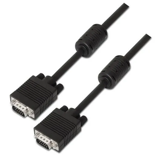 Aisens Cable Svga Con Ferrita  Hdb15/M - Hdb15/M Negro 3,0 M