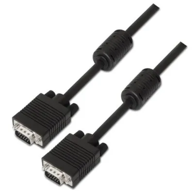 Aisens Cable SVGA HDB15/M a HDB15/M Negro 3 M con Ferrita