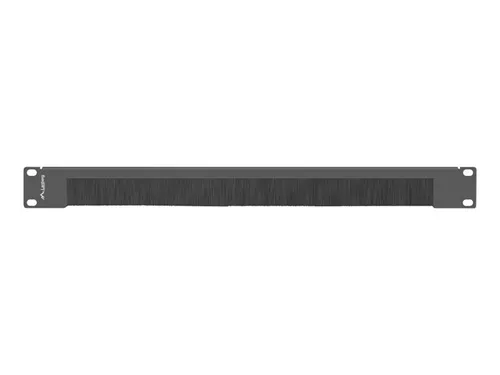 Lanberg AK-1103-B Panel Pasacables con Cepillo para Bastidor
