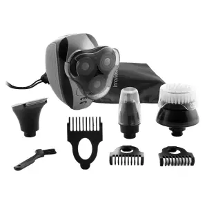 InnovaGoods Shavestyler Afeitadora 5 en 1 Recargable IPX7 Acero Inoxidable 600mAh Negro
