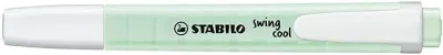 Stabilo Swing Cool Marcador Fluorescente Pastel Cuerpo Plano Punta Biselada 1-4mm Color Pizca de Menta