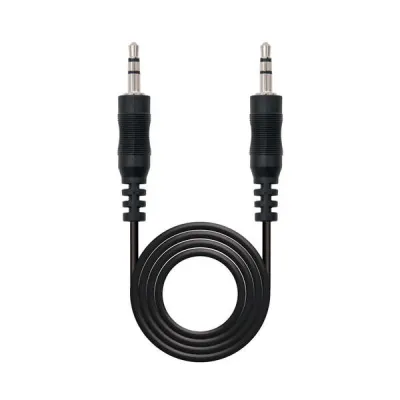 Nanocable Cable Audio Estéreo Jack 3.5mm Macho a Jack 3.5mm Macho 3m Negro