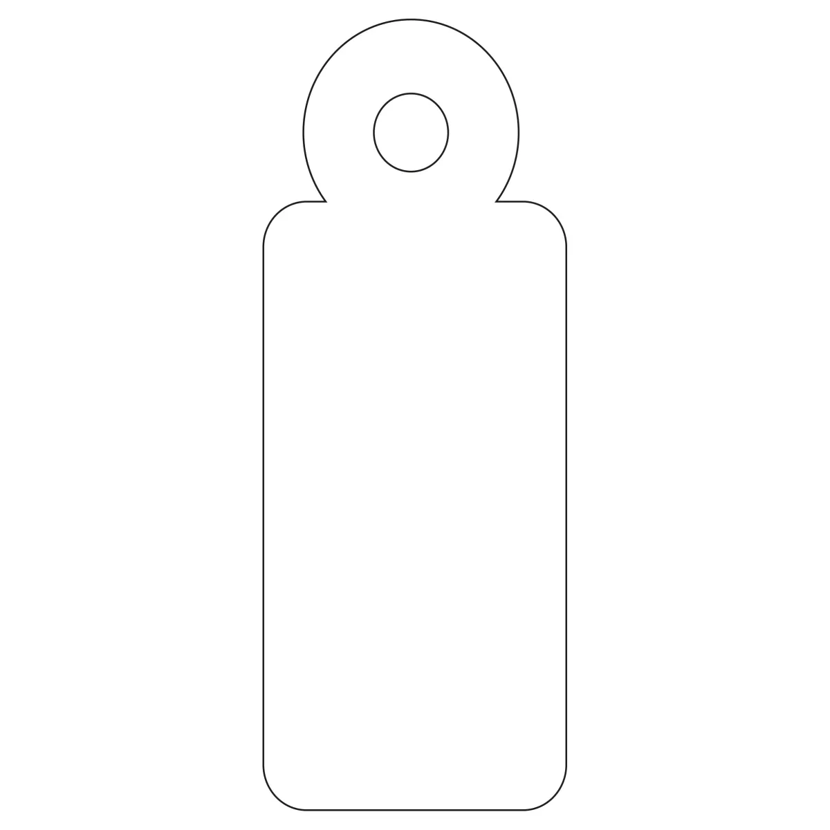 Apli Etiquetas Colgantes Blancas 13 x 34mm - Paquete de 1.000 Unidades