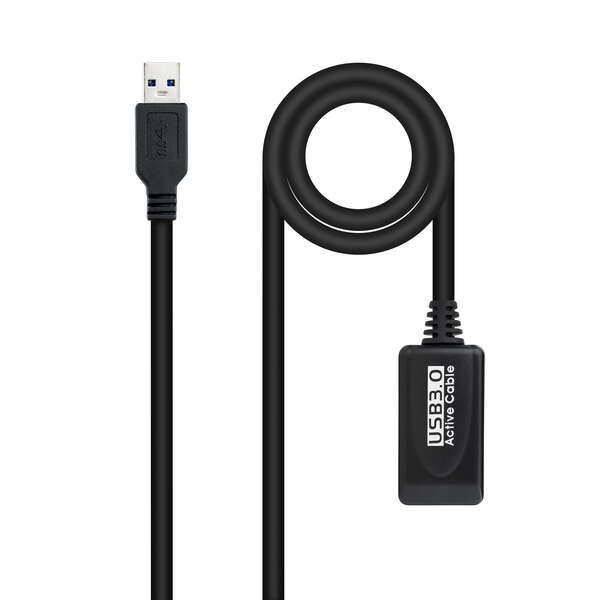 Nanocable Cable Prolongador Con Amplificador Usb-A 3.0 Macho A Usb-A Hembra 5M