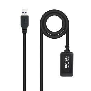 Nanocable Cable Prolongador USB-A 3.0 Macho a Hembra con Amplificador 5m