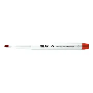 Milan Rotuladores para Pizarra Blanca Punta Redonda 3.7 mm Tinta a Base de Alcohol Color Rojo
