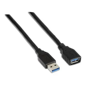 Aisens Cable Extensión USB 3.0 Tipo A Macho a Hembra 1.0m Negro