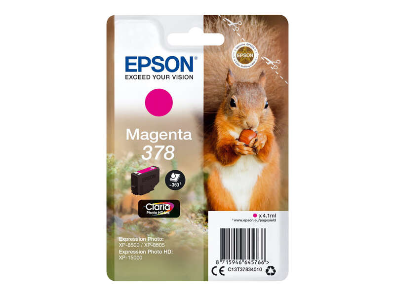 Epson 378 Magenta Cartucho De Tinta Original - C13T37834010