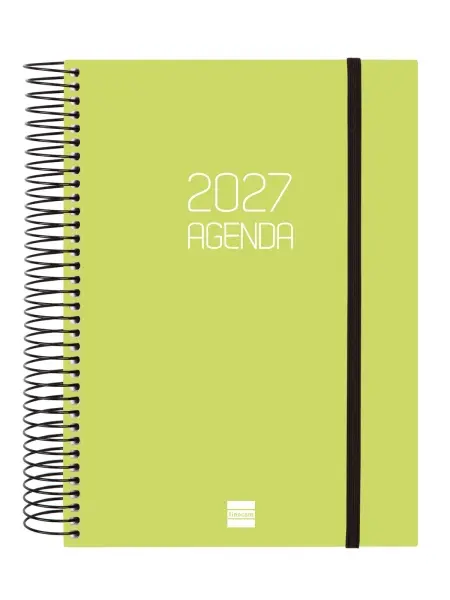 Finocam Espiral Basics Opaque Agenda Anual 2027 1 Día por Página E10 155x212mm Lima