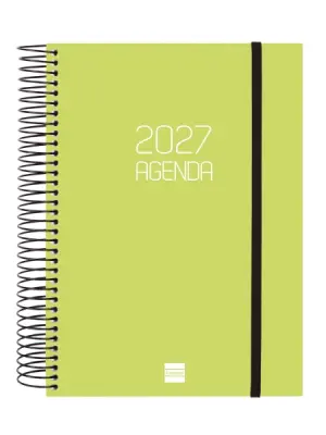 Finocam Espiral Basics Opaque Agenda Anual 2027 1 Día por Página E10 155x212mm Lima