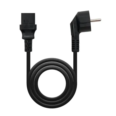 Nanocable Cable de Alimentación CEE7 Macho a C-13 Hembra 2m Negro