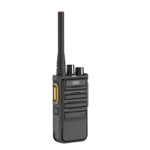 XO DJJ01 Pack 2 Walkie Talkies - 8 Canales - Autonomia hasta 13h - Base de Carga - Color Negro