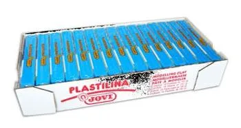 Jovi Plastilina School Pastilla 150Gr Azul Claro Caja 15 Ud