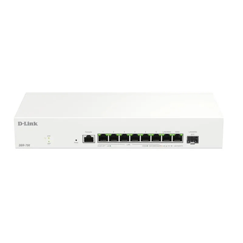 D-Link Dbr-700 Router 7X2.5G 1X2.5 Wan 1X2.5 Sfp