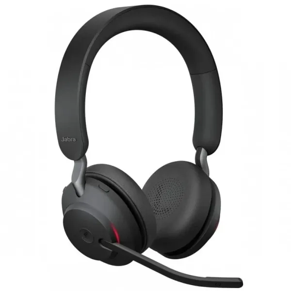 Jabra Evolve2 65 Ms Stereo Auriculares Con Microfono Bluetooth - Cancelacion De Ruido - Autonomia Hasta 37H - Diadema Ajustable - Controles En Auricular - Color Negro