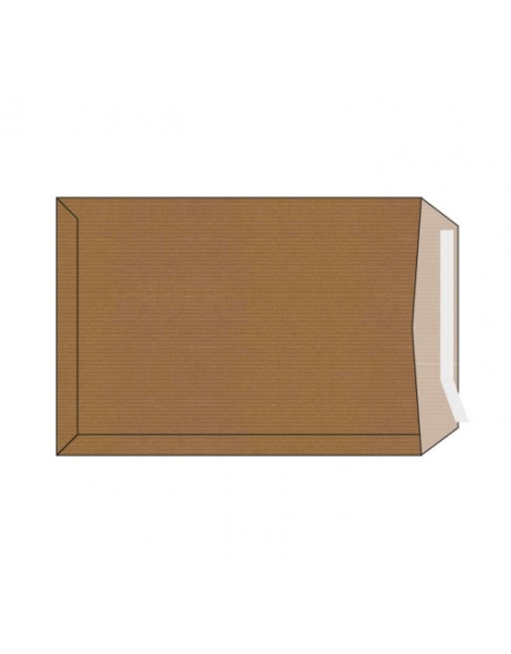 Sam Pack De 100 Sobres De Papel Kraft 90Grs - Medidas 370X450Mm - Autoadhesivo Con Tira De Silicona - Color Marron