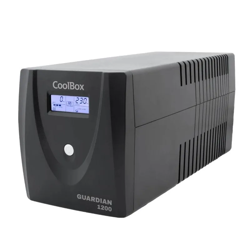 Coolbox SAI Guardian 3 1200VA con LCD 720W 4xSchuko Color Negro