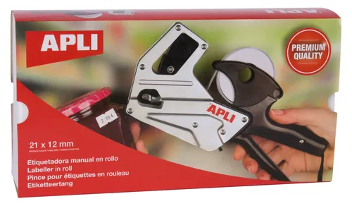 Apli Etiquetadora de Precios Aluminio 1 Línea 8 Caracteres 21x12 mm