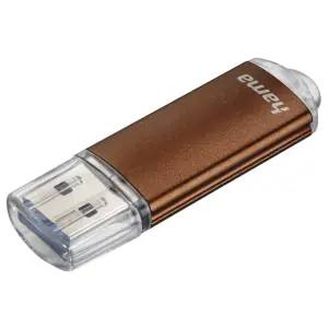 Hama Laeta Pendrive USB 3.0 64GB - 70Mb/s - Cuerpo Metálico - Color Marrón
