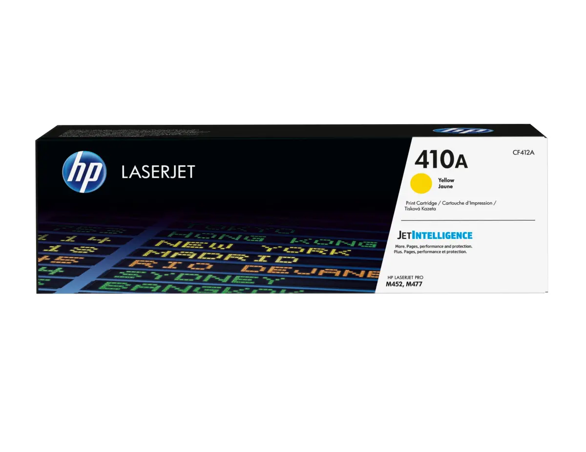 HP CF412A Cartucho de Tóner Original Amarillo - 410A