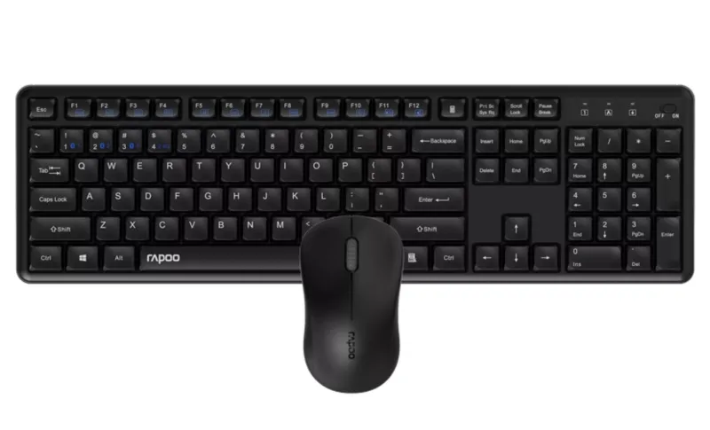 RAPOO Teclado y Mouse Inalámbricos Bluetooth 8150M Silent