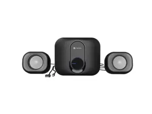 Natec Pug Altavoces 2.1 11W RMS con Subwoofer Dedicado - Alimentación USB - Negro