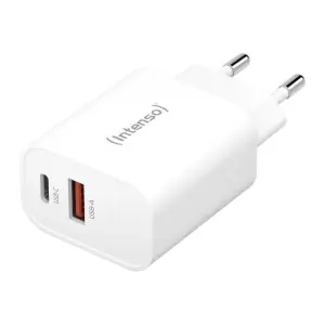 Intenso Cargador de Pared W30AC USB-A y C Negro
