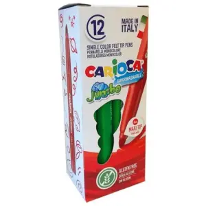 Carioca Rotulador Jumbo Punta Maxi Verde - Caja de 12 Unidades
