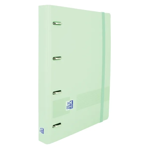 Oxford Carpeta Anillas 4X35mm Live&Go European Binder 360º C/Recambio 100H A4+ 5X5 Tapa Polyfoam Ice Mint
