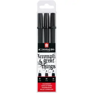 Talens Pigma Calligrapher Rotuladores Negro Estuche 3 Unidades