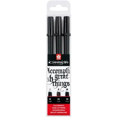 Talens Pigma Calligrapher Rotuladores Negro Estuche 3 Unidades