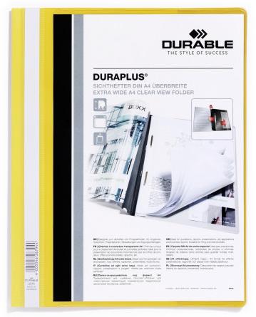 Durable Carpeta De Presentación Dossier Fástener Duraplus A4 Amarillo -25 Ud-