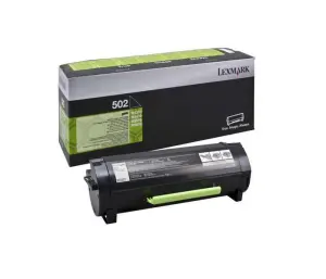 Lexmark Cartucho de Tóner Negro Original 50F2000/502 para MS310/MS312/MS410/MS415/MS510/MS610