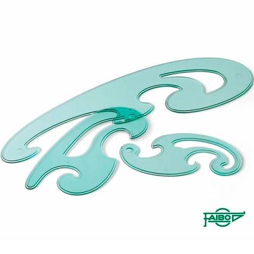 Faibo Plantillas Curvas Juego De 3U