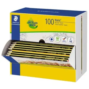 Staedtler Lápiz De Grafito Noris 120-2 HB Caja Dispensador 100 Unidades