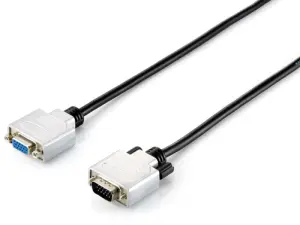 CABLE ALARGO SVGA EQUIP 3COAX MACHO - HEMBRA 5M HQ CARCASAS METALICAS 118852