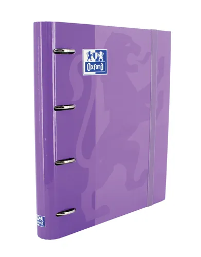 Oxford Carpeta Anillas 4X35Mm Classic Europeanbinder C/Recambio 100H A4+ 5X5 T/Extradura Malva