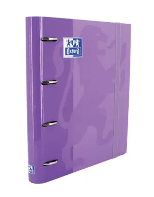 Oxford Carpeta Anillas 4x35mm Classic European Binder con Recambio 100H A4+ Malva