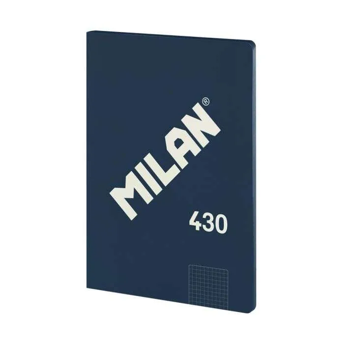 Milan Libreta A4 48H Papel 95gr Cuadriculado Azul Serie 1918