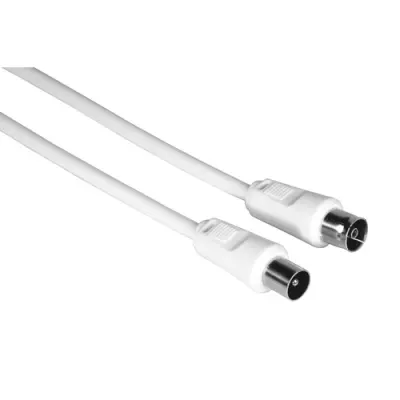 Hama Cable Coaxial de Antena Macho/Hembra 1.5m 75dB 75Ohm Blanco