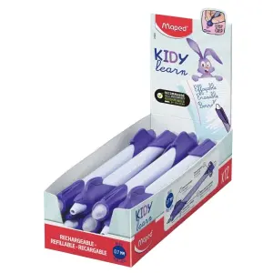 Maped Kidy Lern Magic Bolígrafo Borrable Conejo Tinta Azul para Niños 4-10 Años
